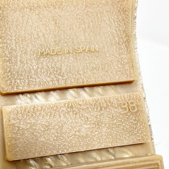 ANTHROPOLOGIE RUFFLED BLUE SUEDE ESPADRILLES 38 (7.5) - Picture 11 of 12